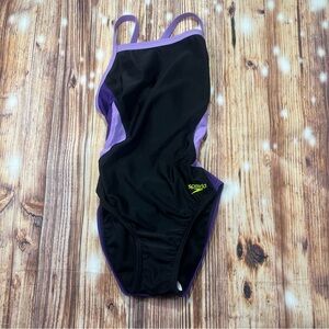 Speedo Girls Youth Swimsuit One Piece Size 28